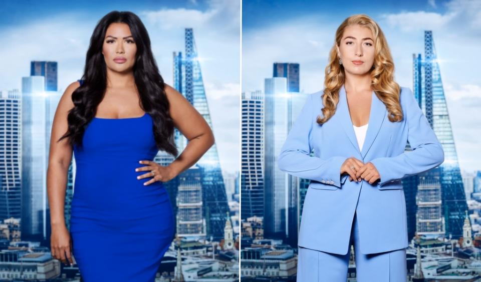 The Apprentice 2023 finalists Rochelle Anthony and Marnie Swindells (BBC).