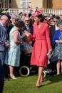 <p class="body-dropcap">Every year, Queen Elizabeth typically hosts three <a href="https://www.royal.uk/garden-parties" rel="nofollow noopener" target="_blank" data-ylk="slk:Garden Parties" class="link ">Garden Parties</a> at Buckingham Palace and one at the Palace of Holyroodhouse in Scotland, opening the royal gardens to over 30,000 guests from all different backgrounds. Garden Parties have been held at Buckingham Palace since the 1860s, and the Queen has been a regular at them over her 70-year-reign. </p><p>But this year, due to the Queen's ongoing mobility issues, other members of the British royal family are stepping in to host these parties. Last week, Prince Charles and Camilla, Duchess of Cornwall, stepped in for first one, joined by Princess Anne, and today, Kate Middleton, Prince Edward, Sophie, Countess of Wessex, and the Queen's first cousin Princess Alexandra are taking over hosting duties.</p><p>The Queen's next Garden Party will take place at Buckingham Palace on May 25, and the final one of the year will occur at the <a href="https://www.townandcountrymag.com/society/tradition/a32881000/palace-of-holyroodhouse-queen-elizabeth-residence-scotland-history/" rel="nofollow noopener" target="_blank" data-ylk="slk:Palace of Holyroodhouse" class="link ">Palace of Holyroodhouse </a>on June 29. </p><p>Scroll through all the best photos of Kate and the rest of the royals at the second royal Garden Party of 2022. </p>