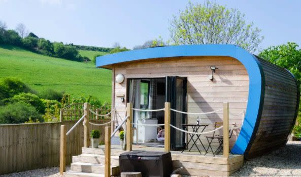 6) Glamping Escape Pod, Devon