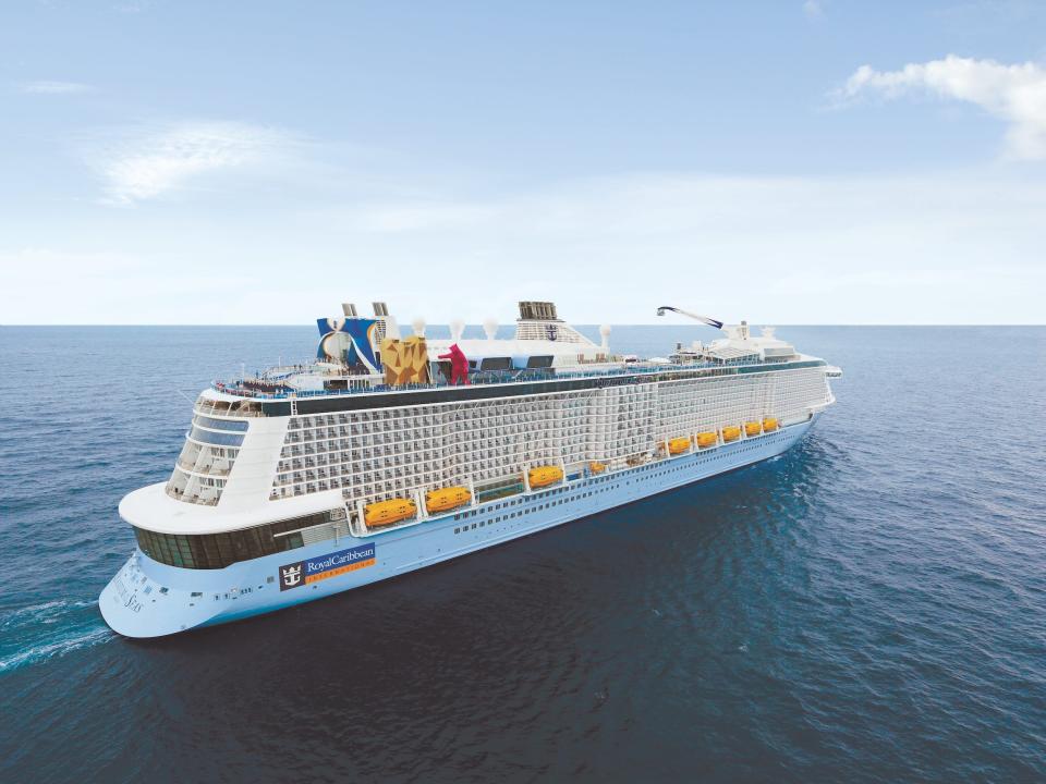 aerial of the Quantum of the Seas