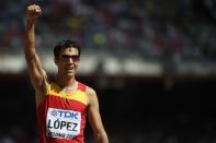 Spain's Miguel Angel Lopez wins 20km world title