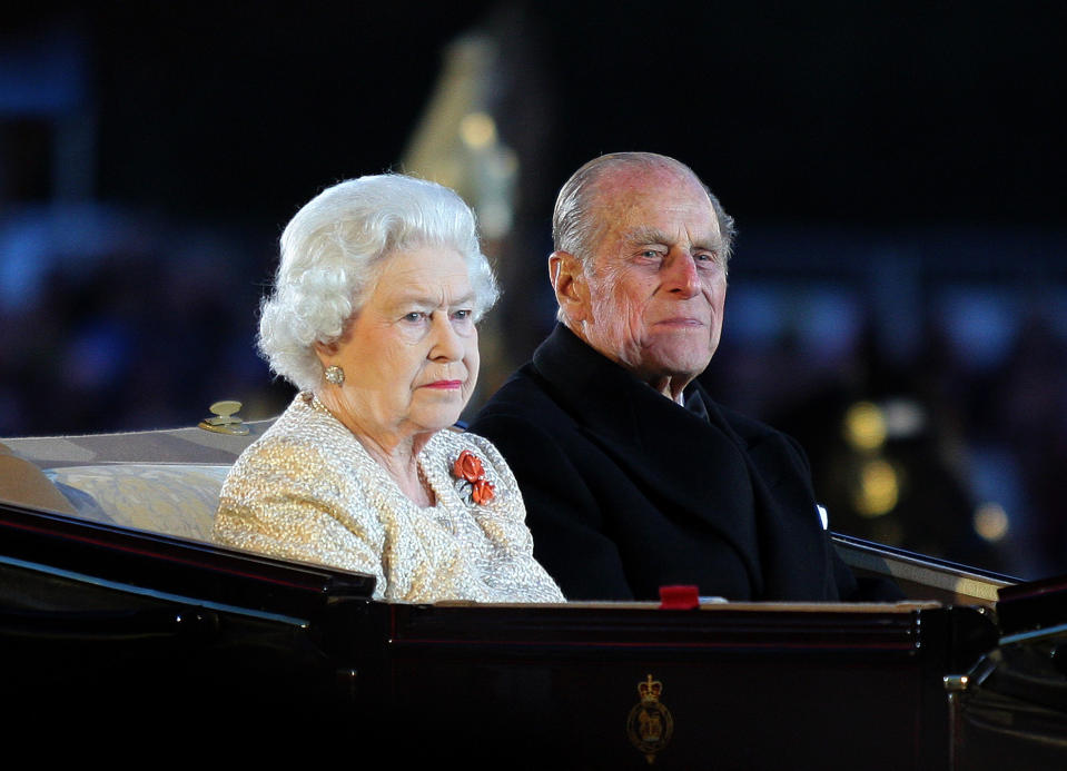 Queen Elizabeth II Attends The Diamond Jubilee Pageant At Windsor Castle