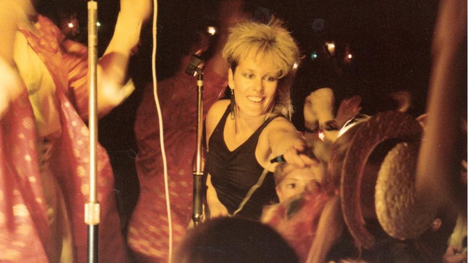 Anita Gabrielle Tedder performing live in the 1980s