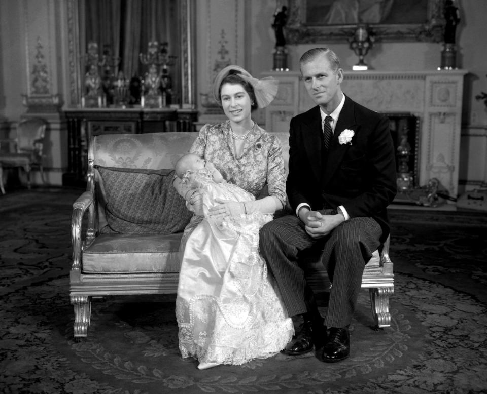 <p>Princess Elizabeth and the Duke of Edinburgh celebrate the christening of their baby daughter, Anne.</p>