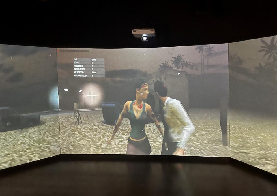 The Milo Simulator is a state of the art machine that can be used to train police and military member in hundreds of different situations. It can also be used to create more game-like simulations, such as zombies.