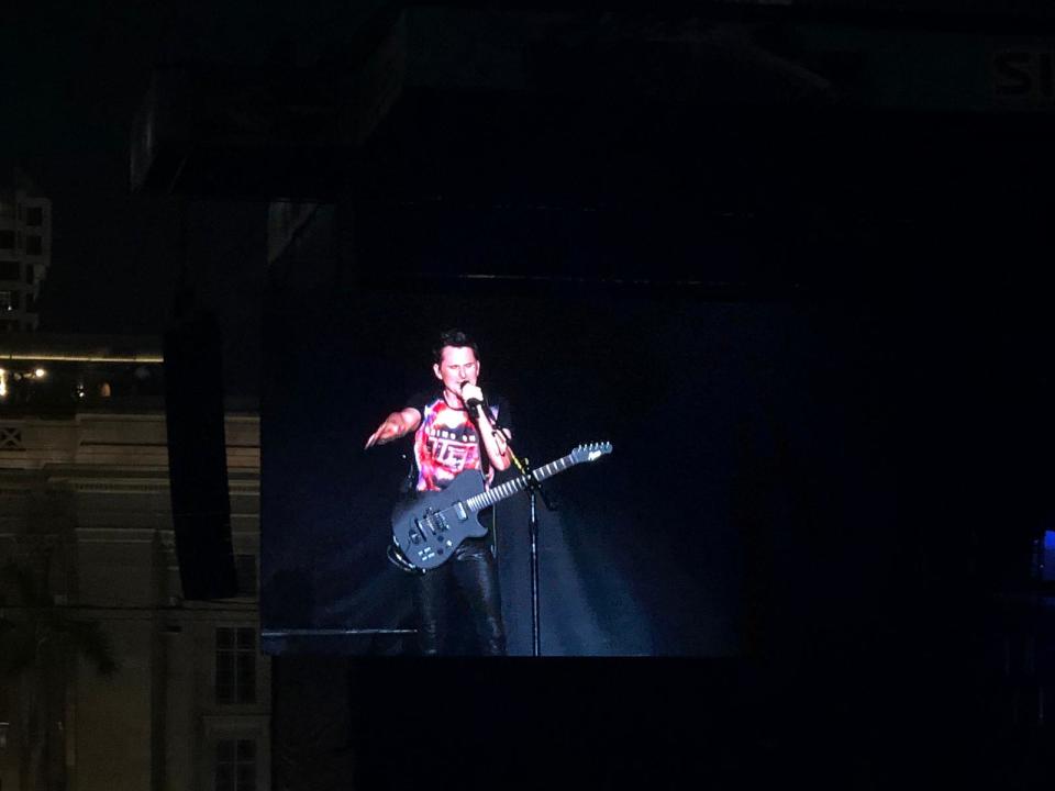 Muse performing at Padang Stage. (PHOTO: Dhany Osman/Yahoo Lifestyle Singapore)