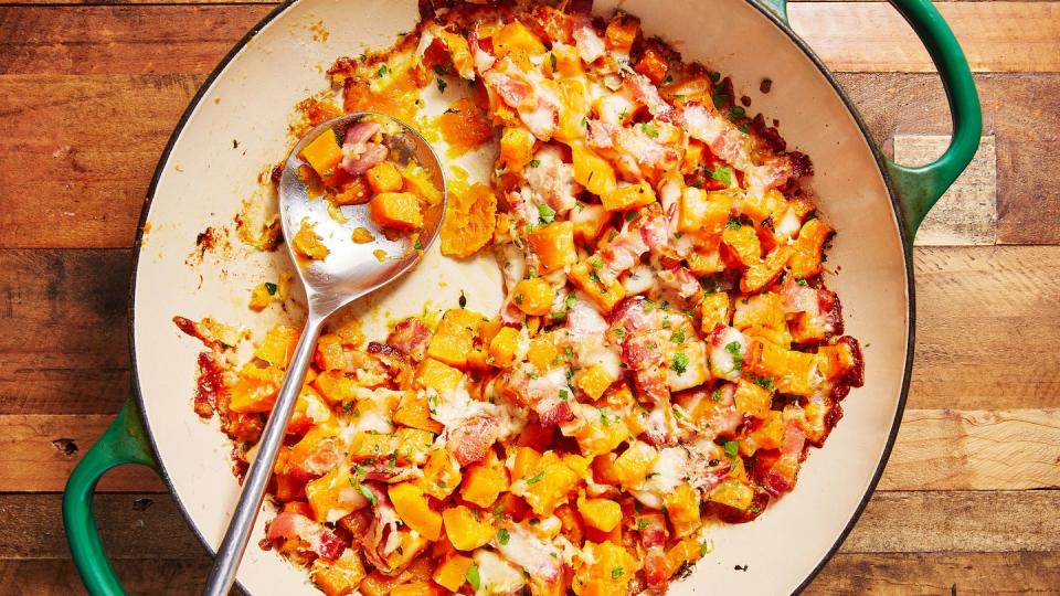 cheesy bacon butternut squash