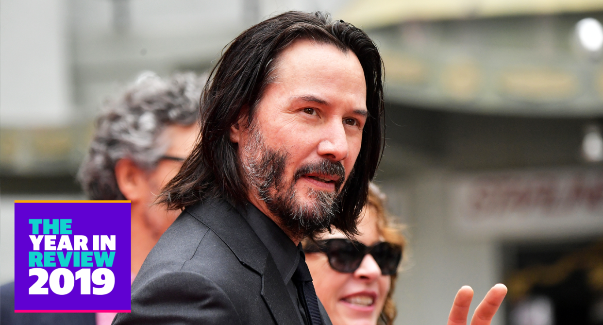 From John Wick 3 to "breathtaking" moments, Keanu Reeves totally won 2019. (Photo: Getty Images)