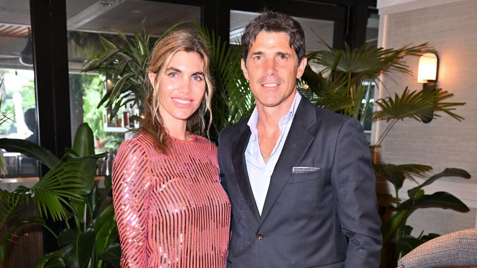 Delfina Blaquier and Nacho Figueras attend the Sentebale 'Potential is Waiting' panel discussion and seated dinner in Miami Beach, Florida. 