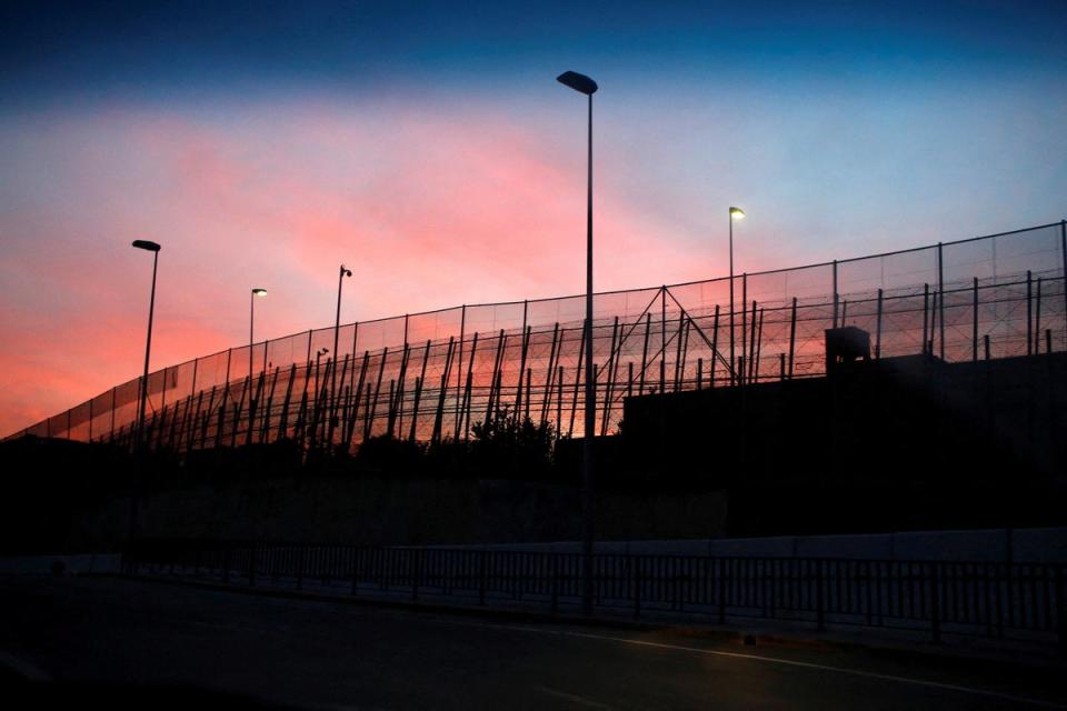 The border fence between Morocco and Spain's north African enclave Melilla (REUTERS)