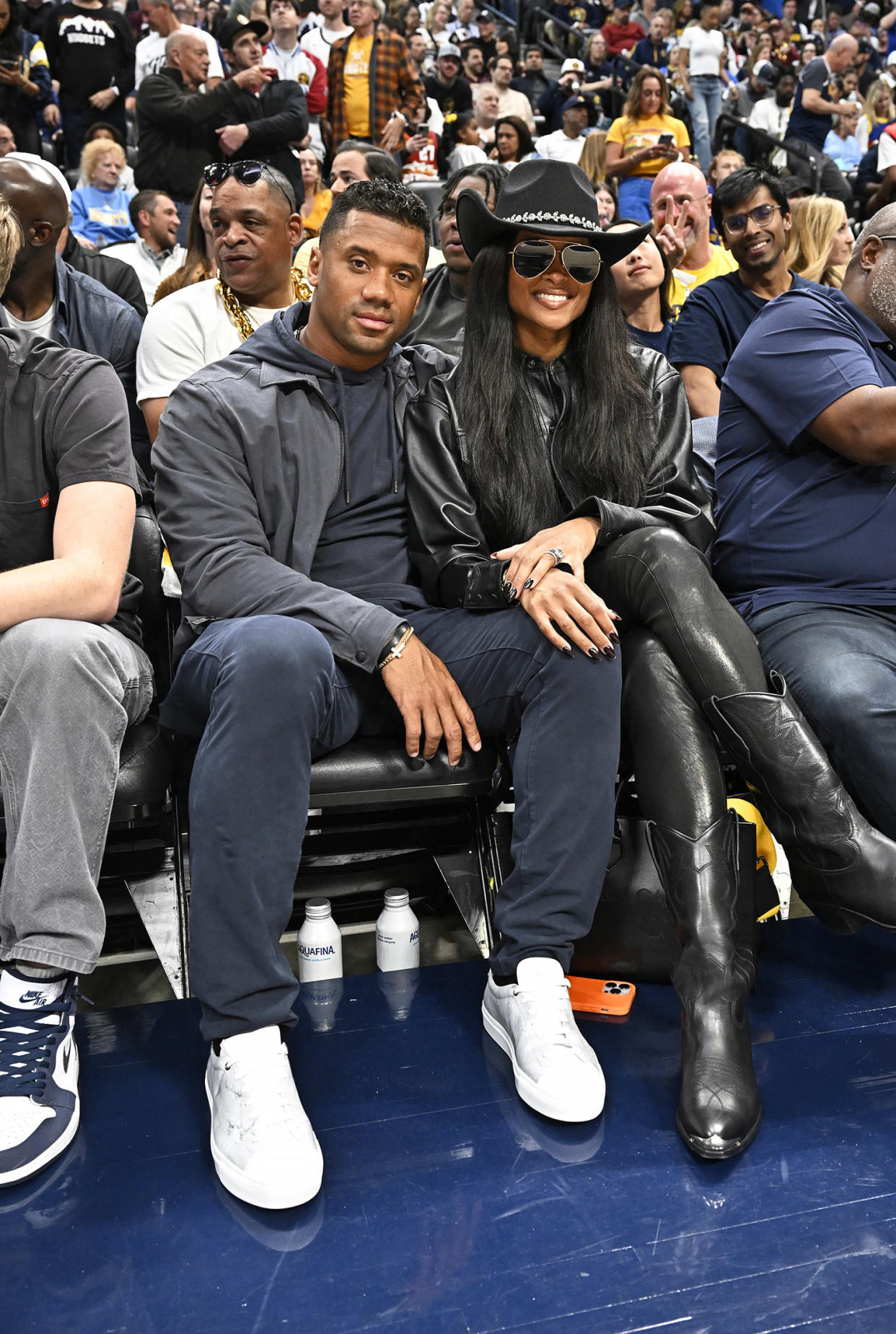 Russell Wilson and Ciara (David Dow / NBAE via Getty Images)