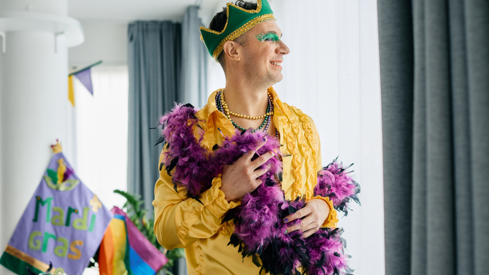 Mardi Gras is a great excuse to dress up in your most fun apparel.