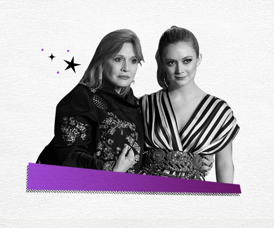 Carrie Fisher and daughter Billie Lourd in 2015.