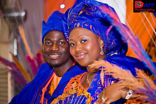 Nigerian Couple in Blue