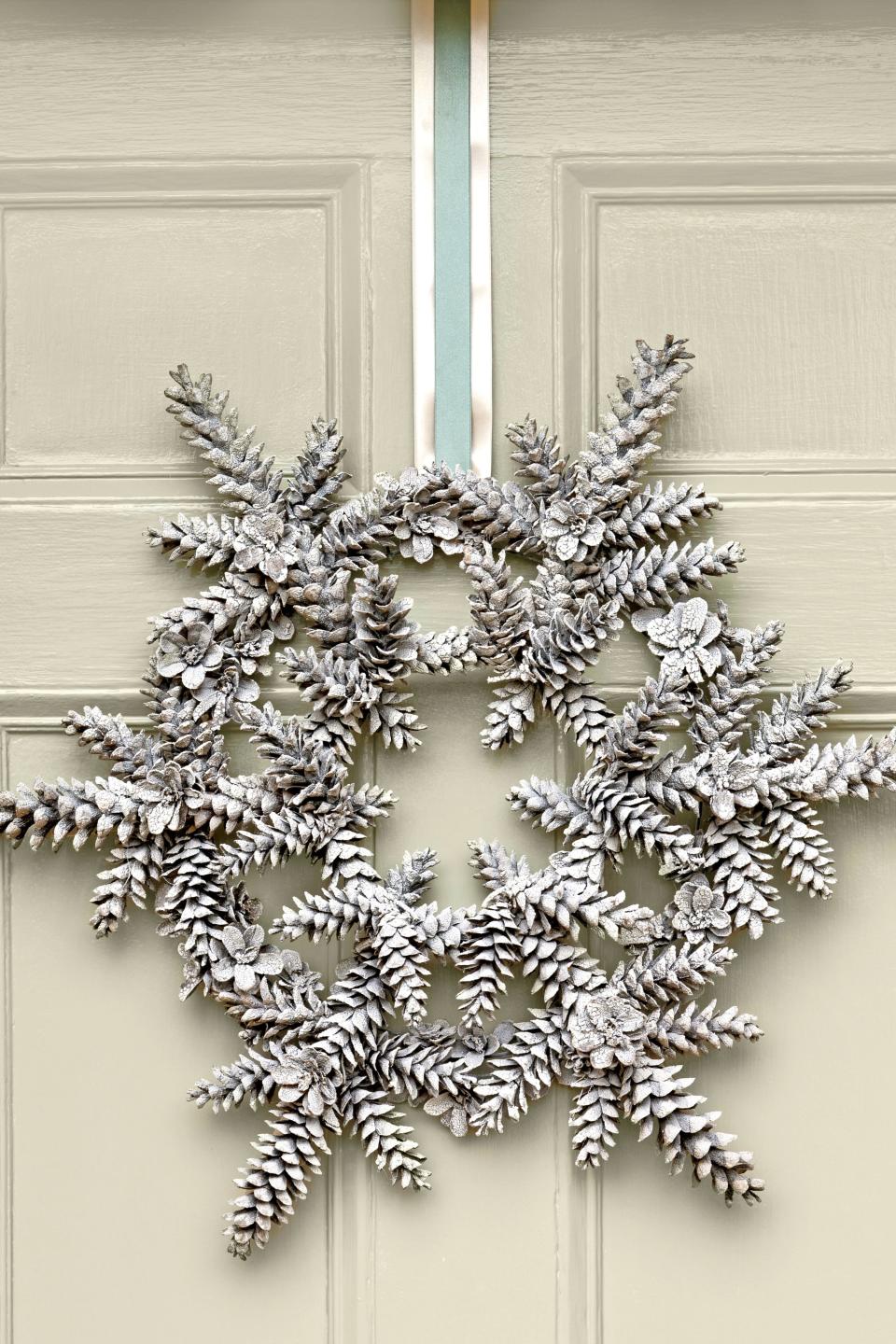 Snowy Pinecone Wreath