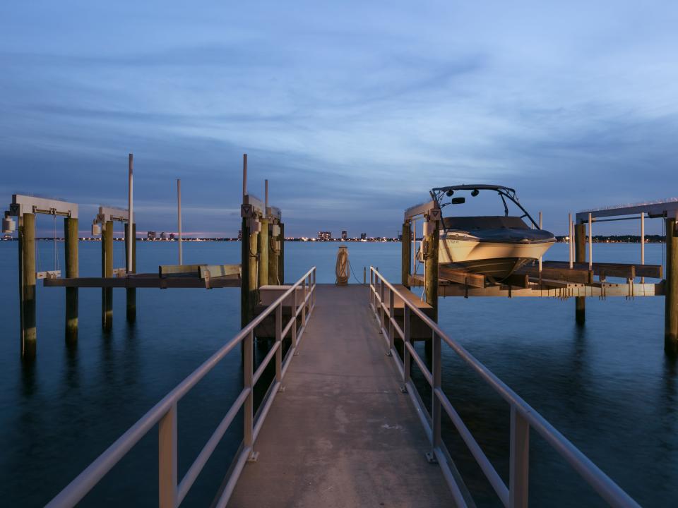 The boat dock