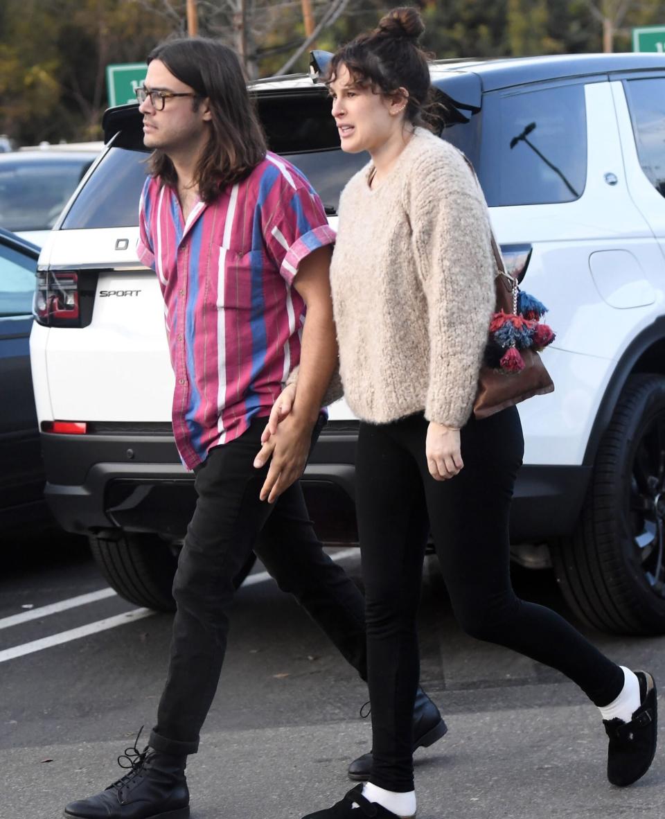 EXCLUSIVE: Rumer Willis is seen for the first time since she announced she was pregnant. 07 Jan 2023 Pictured: Rumer Willis is seen for the first time since she announced she is pregnant. Photo credit: GAC/MEGA TheMegaAgency.com +1 888 505 6342