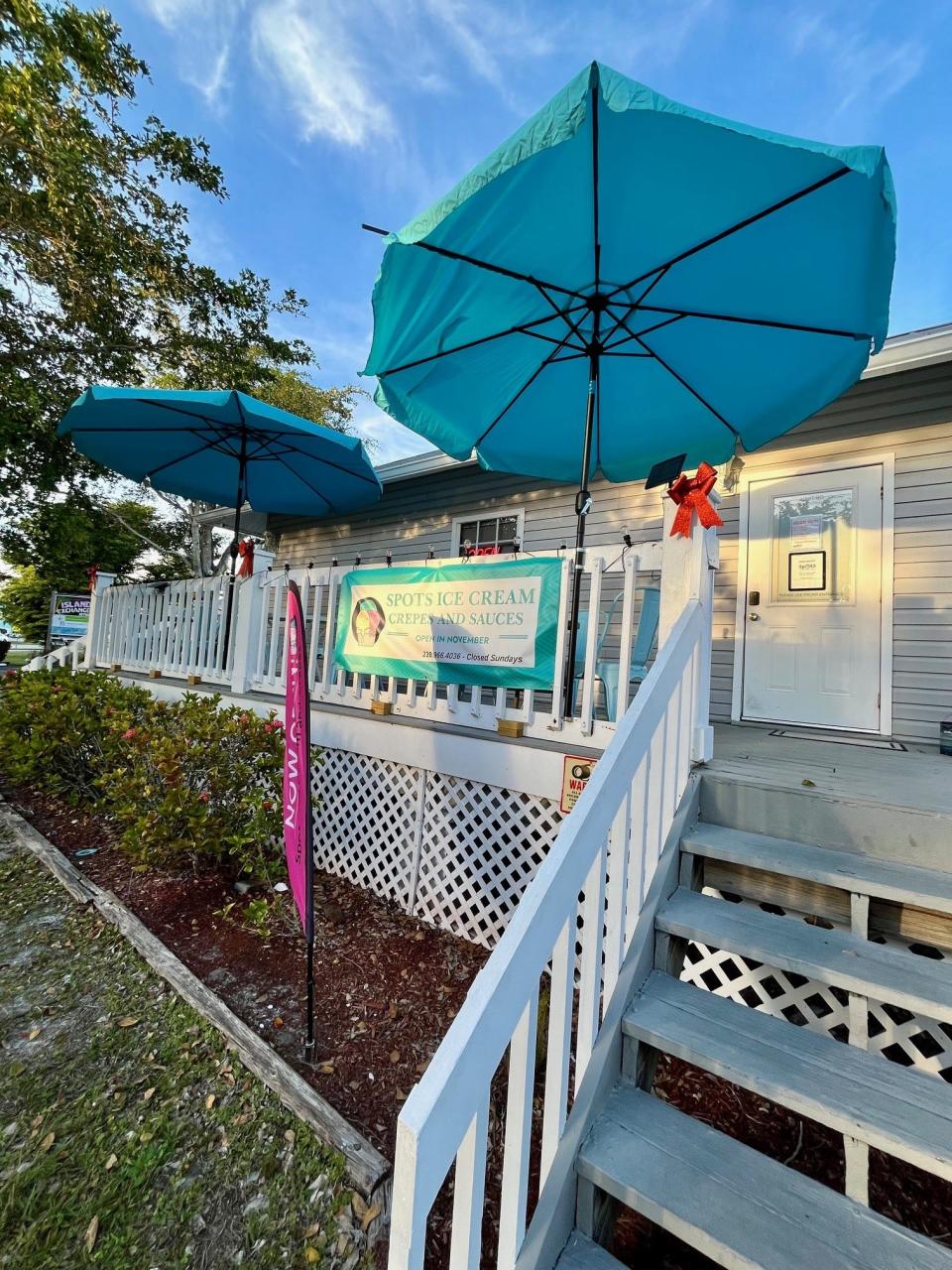 Spots Ice Cream, Crepes & Sauces recently opened in the Island Exchange plaza on Pine Island.