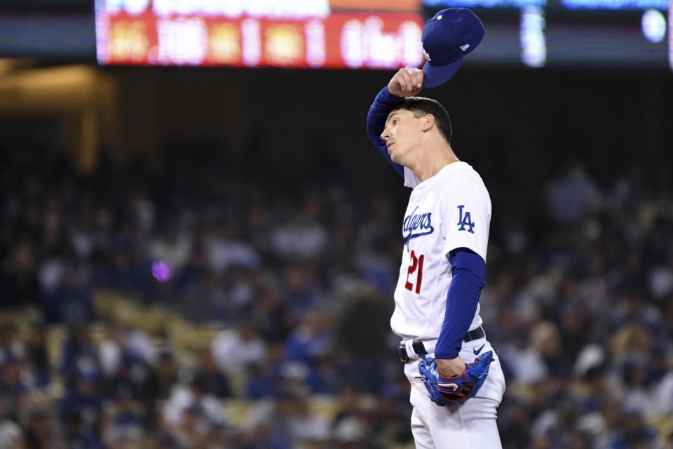 Dodgers starting pitcher Walker Buehler