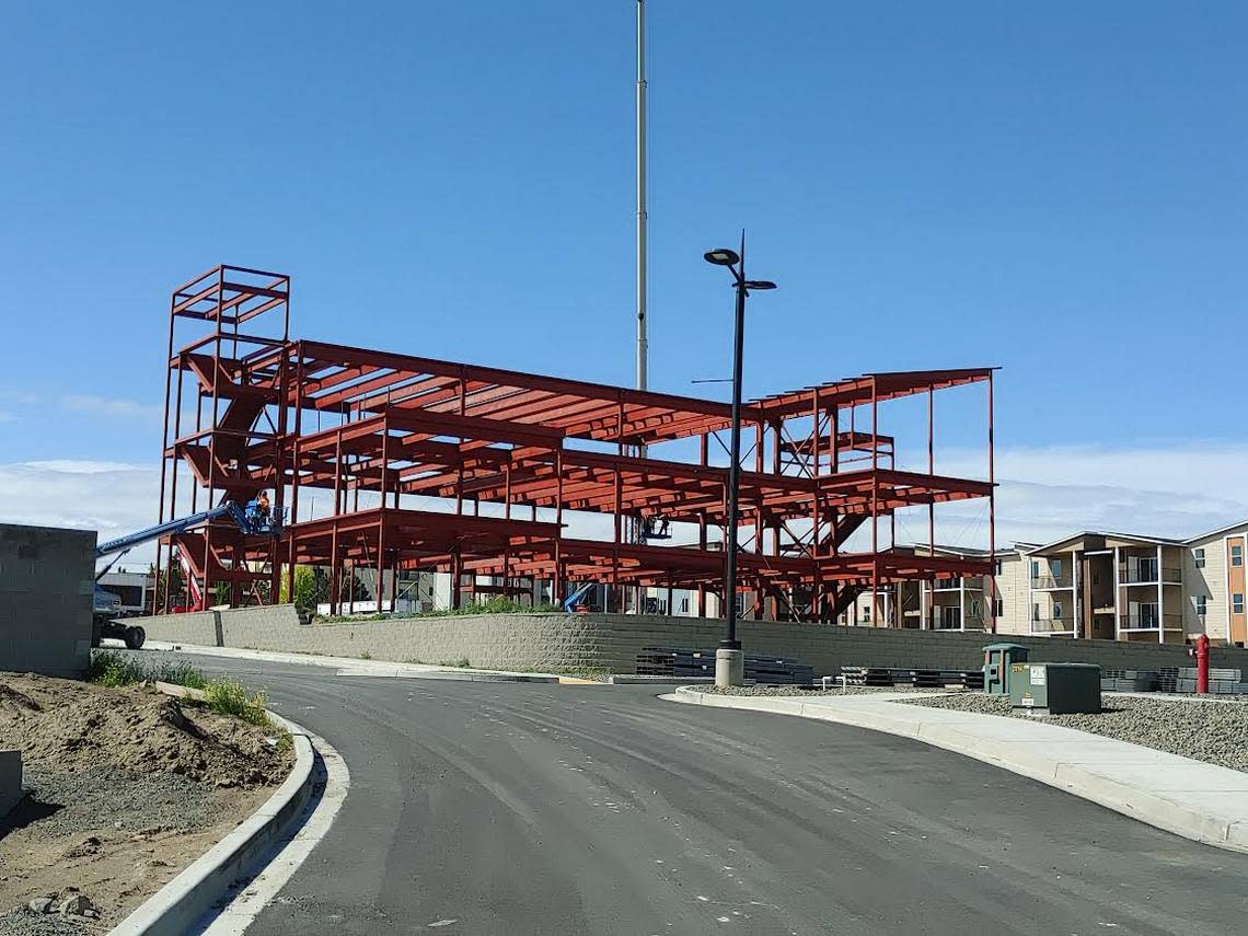 A three-story community center will serve renters at The Resort at Hansen Park, a mixed rental community by TMG Northwest near Columbia Center Boulevard and West 10th Ave. in Kennewick.