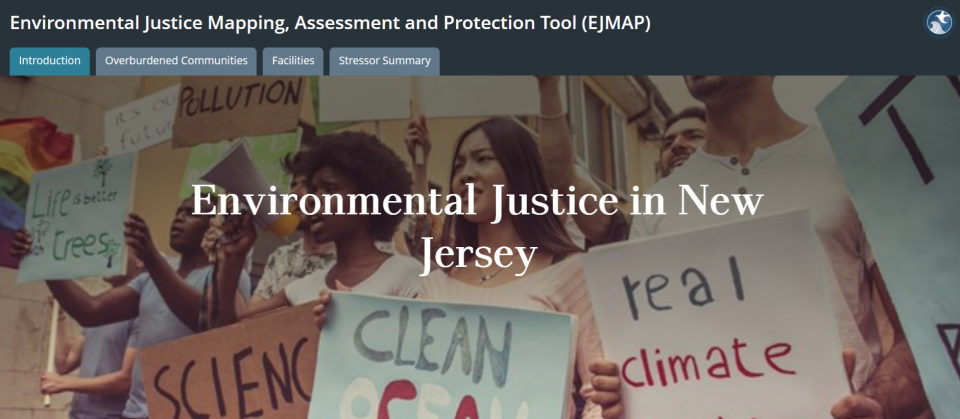 A new mapping toll related to NJ's environmental justice initiatives shows pollution in overburdened communities.