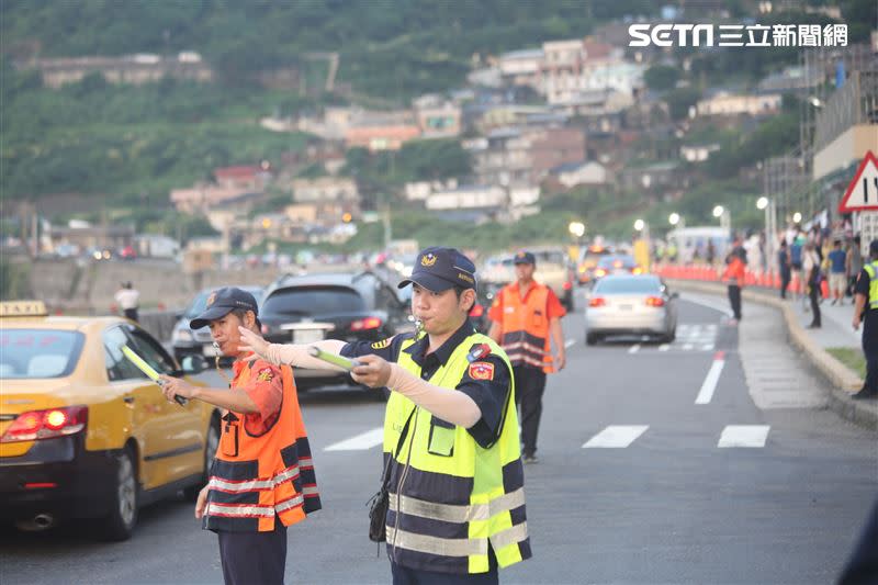 警方進行交管。（圖／翻攝畫面）