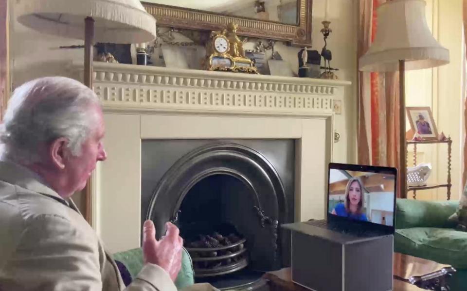 Prince Charles, interviewed via video at Birkhall - Sky News