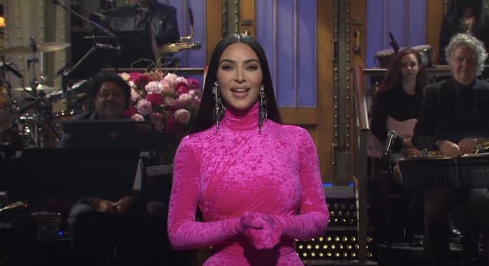 Kim during her opening monologue