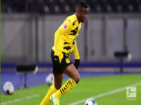 Borussia Dortmund forward Youssoufa Moukoko (Photo/ Bundesliga Twitter) 