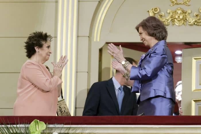 Teresa Berganza junto a doña Sofía