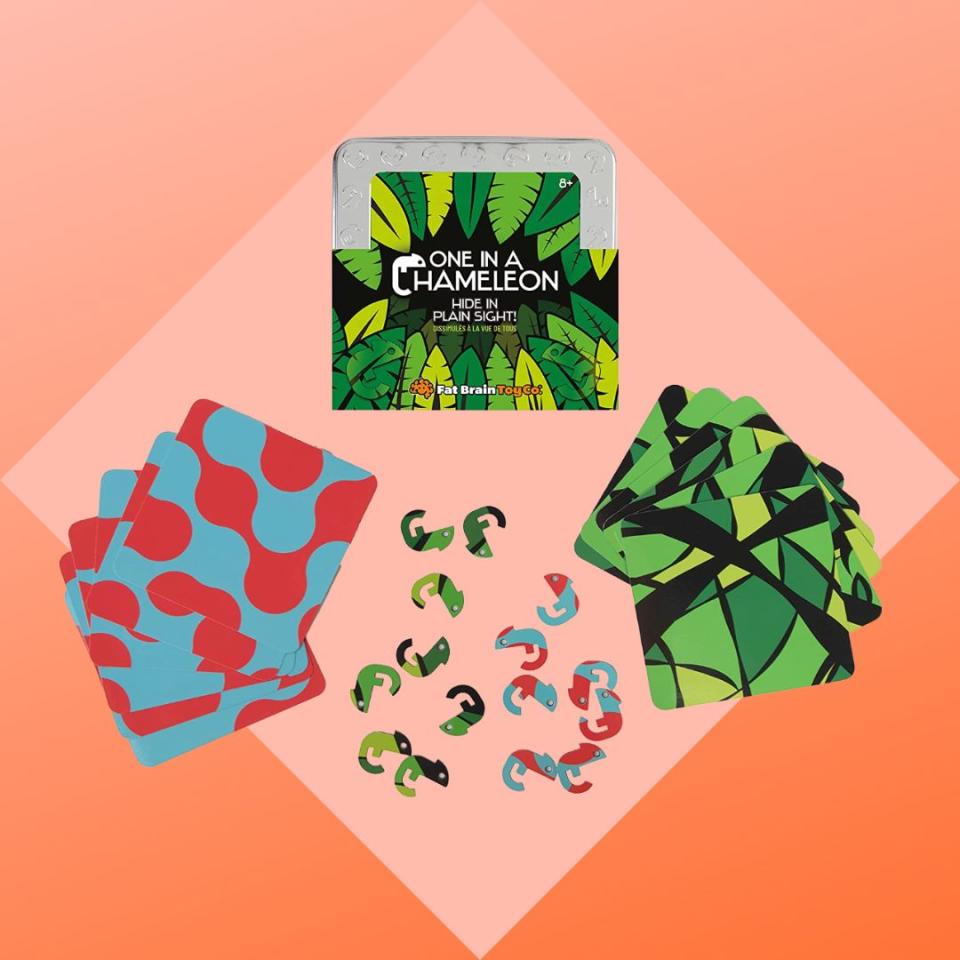 These brainteasers challenge children's visual-spatial, problem-solving, critical-thinking and logic skills while encouraging them to tap into their own creativity. The set is great for kids ages 6 and up and includes a tin storage container, 16 chameleons,12 double-sided challenge cards and two pattern types.You can buy the One in a Chameleon brainteasers from Amazon for around $15. 