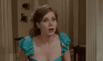 Amy Adams looking overly excited in "Enchanted"