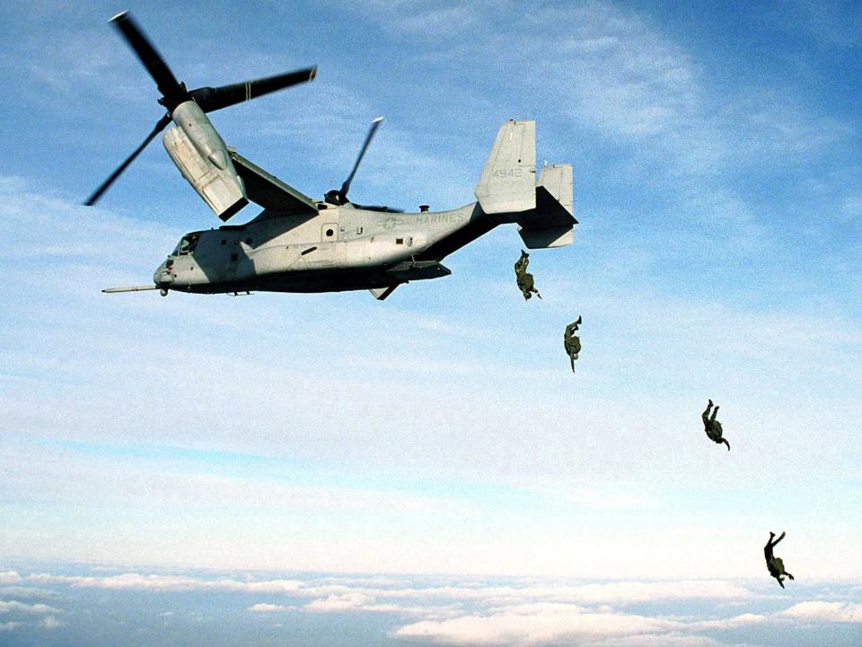 Marine Corps MV-22 Osprey parachute