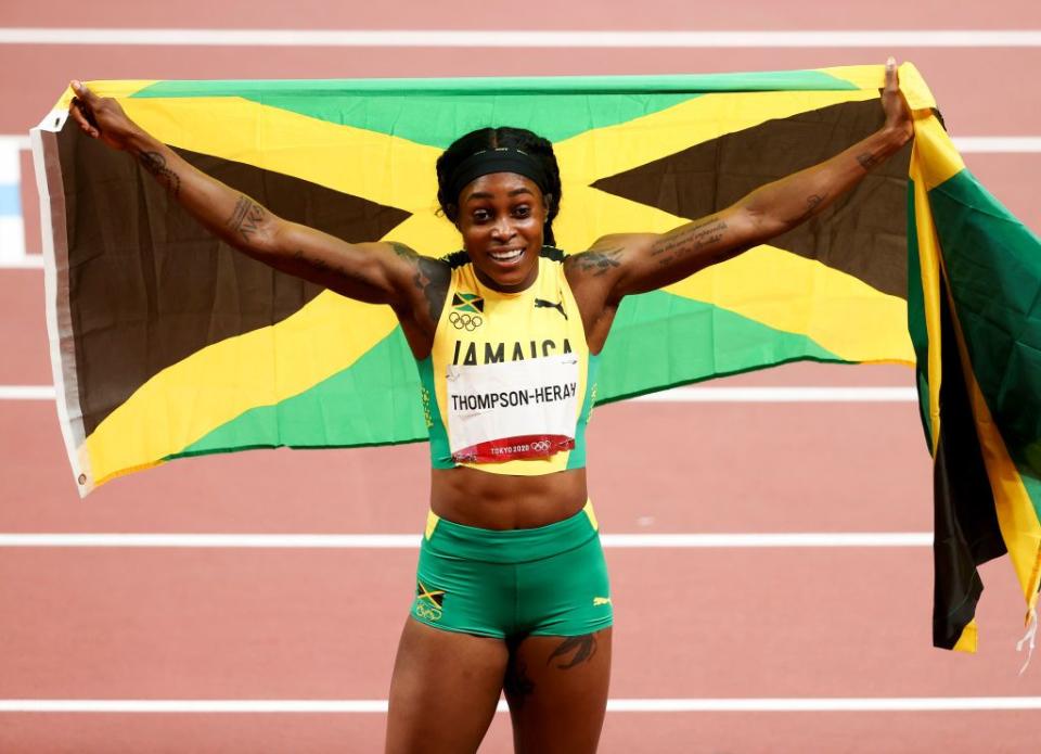 16) Jamaica’s Elaine Thompson-Herah becomes first woman ever to win double-double gold