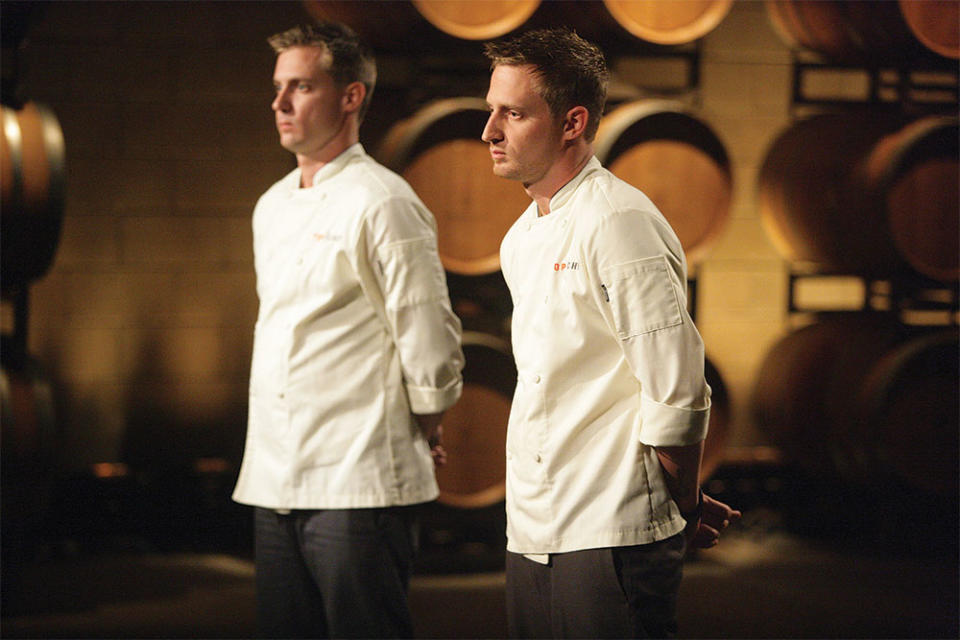 Bryan and Michael Voltaggio in the Shakespearean season six finale