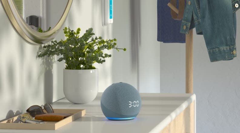 The new Echo Dot borrows the orb design from the larger Echo, and you can get it with or without the clock display.