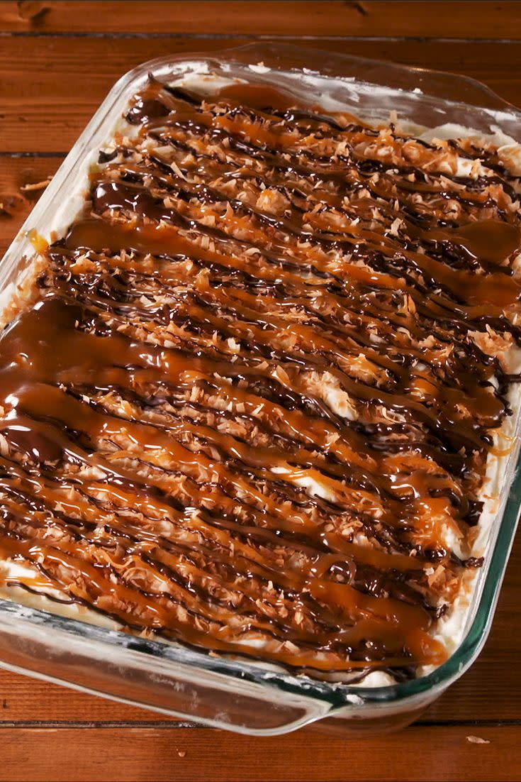 Samoa Dessert Lasagna