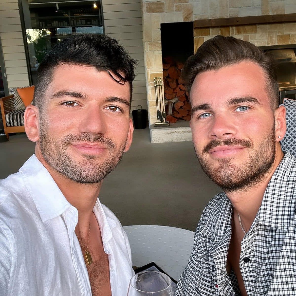 Jesse Baird (left) and boyfriend Luke Davies (Jesse Baird/Facebook)