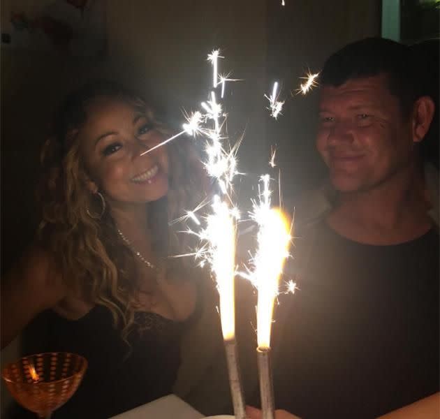 Mariah Carey and James Packer. Source: Instagram