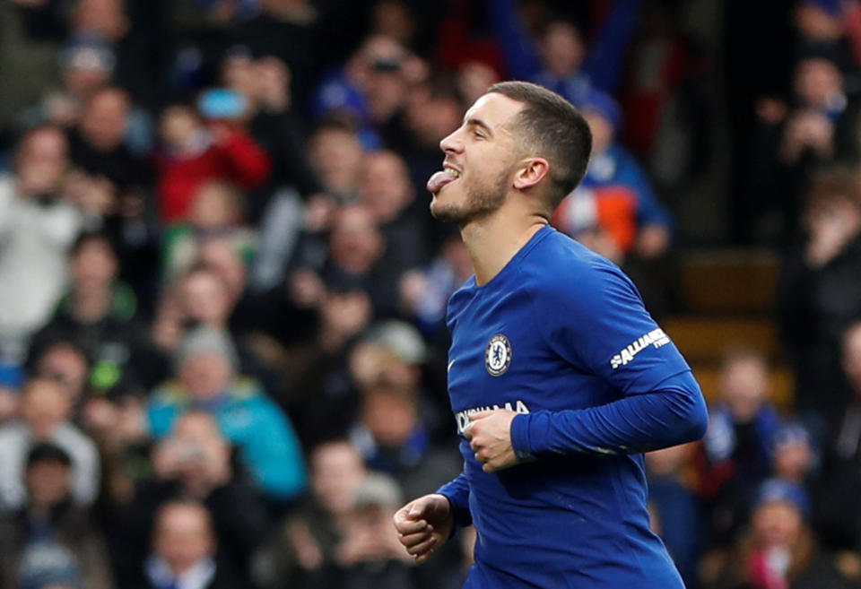 Chelsea’s Eden Hazard has scored four goals and assisted another in just his last five games.