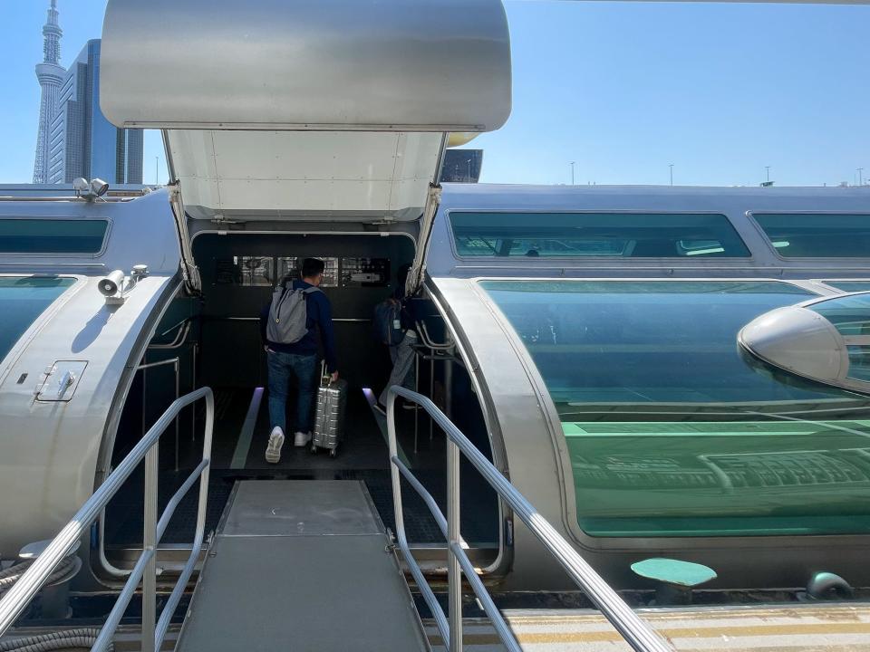 Insider's author steps onboard Tokyo's water bus.