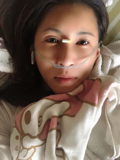 ▲莉亞因發燒住院第9天。（圖／翻攝自臉書）