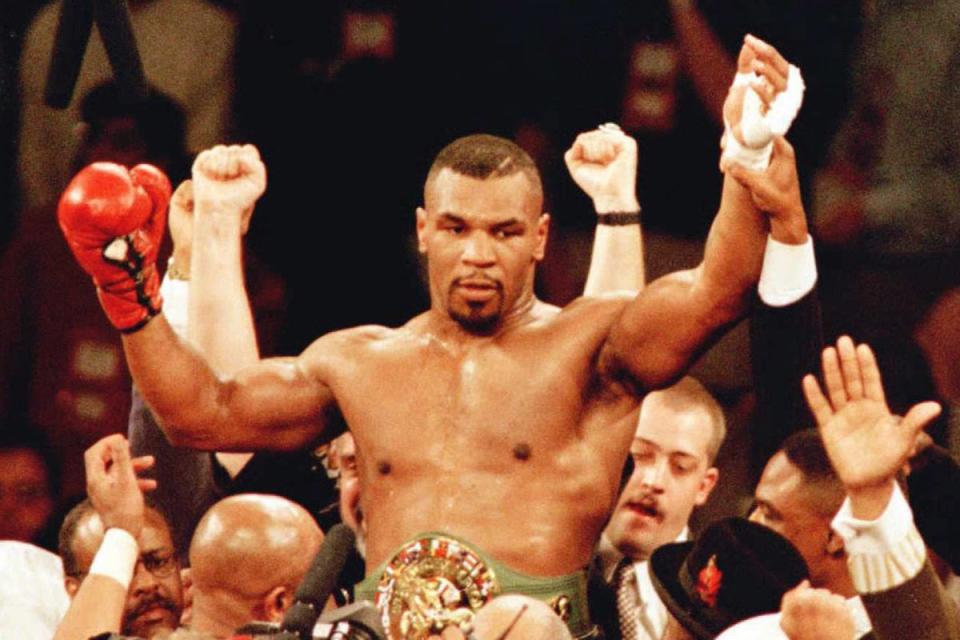 Tyson would go on to beat Bruno again in 1996 (AFP via Getty Images)