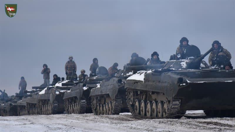  俄羅斯與烏克蘭邊境戰雲密布，緊張情勢持續升高。（示意圖／烏克蘭國防部臉書）