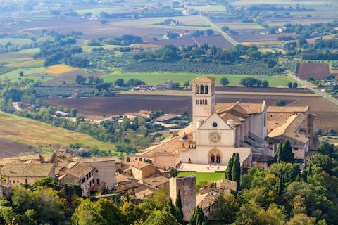 The Basilica di San Francesco, Assisi, in Italy - Credit: istock