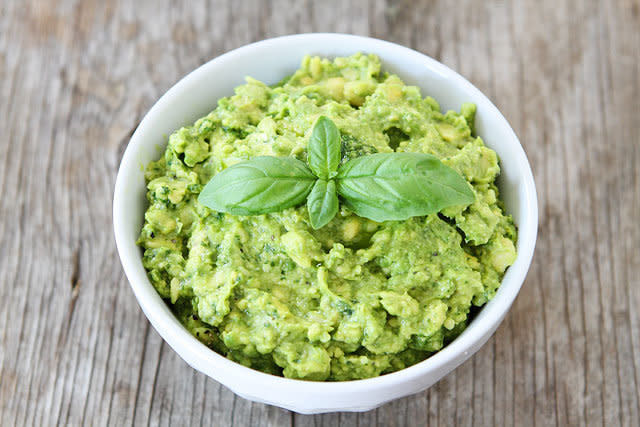 <strong>Get the <a href="http://www.twopeasandtheirpod.com/pesto-guacamole/" target="_blank">Pesto Guacamole recipe</a> from Two Peas and their Pod</strong>