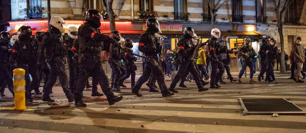 Des policiers de la Brav-M à Paris le 18 mars (photo d'illustration).  - Credit:VINCENT GERBET / Hans Lucas via AFP