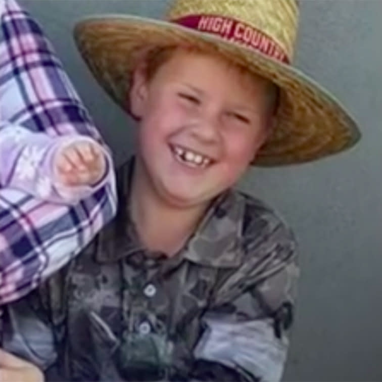 Seven-year-old Ryan Pringle had been spending time with his dad Ben when the accident happened. Source: 7News