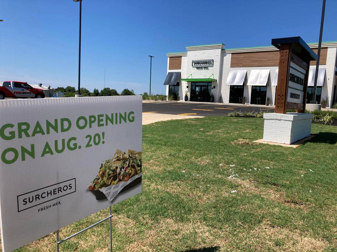 The new Surcheros Fresh Mex in Warner Robins celebrated its grand opening Tuesday. This photo was taken the previous day.