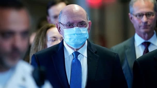 PHOTO: Allen Howard Weisselberg, the former Trump Organization CFO, arrives for a hearing at the New York State Supreme Court in the Manhattan borough of New York City, Aug. 18, 2022. (Eduardo Munoz/Reuters)